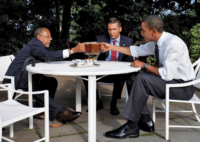Beer summit (Pete Souza / White House)