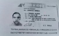 A reproduction of the residence permit of Mohamed Lahouaiej-Bouhlel, the man who rammed his truck into a crowd celebrating Bastille Day in Nice on July 14