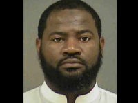 This undated photo provided by the Mecklenburg County Sheriff's Office in Charlotte, N.C., shows Erick Jamal Hendricks. Accused of trying to recruit people to join the Islamic State group, Hendricks was arrested Thursday, Aug. 4, 2016, in Charlotte, N.C., on a charge filed in Cleveland of providing material support to a terrorist group, and the FBI says Hendricks had communicated with Elton Simpson, one of two men from Phoenix shot dead by a police officer in Garland, Texas, at a May 3, 2015, event where the Muslim Prophet Muhammad was being depicted in cartoons. (Mecklenburg County Sheriff's Office via AP)