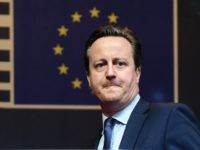 British Prime Minister David Cameron leaves at the end of the first day of an European Council leaders' meeting in Brussels, February 19, 2016. EU leaders head into a make-or-break summit sharply divided over difficult compromises needed to avoid Britain becoming the first country to crash out of the bloc. / AFP / Emmanuel DUNAND (Photo credit should read EMMANUEL DUNAND/AFP/Getty Images)