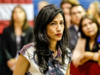 CULVER CITY, CA - JUNE 03: Huma Abedin, a political aide to Hillary Clinton, at rally organized by Women for Hillary for presidential candidate Hillary Clinton at West Los Angeles College on June 3, 2016 in Culver City, California. (Photo by Irfan Khan/Los Angeles Times via Getty Images)