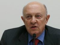 Former CIA Director James Woolsey speaks on Capitol Hill February 25, 2013 in Washington, DC.