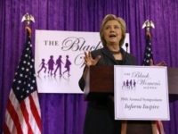 Hillary Clinton speaks during the Black Women's Agenda's 29th Annual Symposium on September 16, 2016 in Washington, DC.