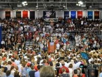 Republican presidential nominee Donald Trump speaks during a campaign event at High Point University on September 20, 2016 in High Point, North Carolina.