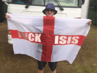 Tommy Robinson flag Robinson