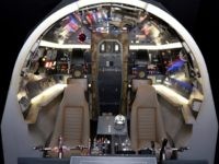 LONDON, ENGLAND - JUNE 18: (Images embargoed till 9am, 23rd June 2016) Interior of the Millenium Falcon on display at the Star Wars Gallery at Harrods on June 18, 2016 in London, England. (Photo by Anthony Harvey/Getty Images for Harrods)