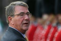 US Defense Secretary Ash Carter arrives for the UN Peacekeeping Defence Ministerial meetings at Lancaster House in London on September 8, 2016