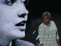 PHILADELPHIA, PA - JULY 26:  Interim chair of the Democratic National Committee, Donna Brazile walks on stage to deliver remarks the second day of the Democratic National Convention at the Wells Fargo Center, July 26, 2016 in Philadelphia, Pennsylvania. Democratic presidential candidate Hillary Clinton received the number of votes needed to secure the party's nomination. An estimated 50,000 people are expected in Philadelphia, including hundreds of protesters and members of the media. The four-day Democratic National Convention kicked off July 25.  (Photo by Alex Wong/Getty Images)