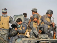 Iraqi forces deploy in the area of al-Shourah, some 45 kms south of Mosul, as they advance towards the city to retake it from the Islamic State (IS) group jihadists, on October 17, 2016.
Iraqi Prime Minister Haider al-Abadi announced earlier in the day that the long-awaited operation to recapture Mosul was under way.
 / AFP / AHMAD AL-RUBAYE        (Photo credit should read AHMAD AL-RUBAYE/AFP/Getty Images)