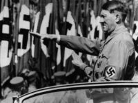 German dictator Adolf Hitler saluting at the giant Nazi parade at Nuremberg. Original Publication: People Disc - HE0244 (Photo by Topical Press Agency/Getty Images)