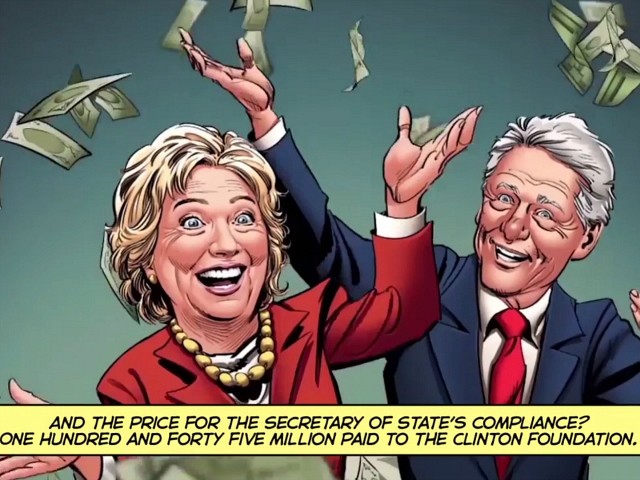Exclusive: ‘Clinton Cash: A Graphic Novel’ Ad Shows How Hillary Clinton