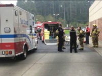 The Coos County Haz Mat Team responded to Bay Area Hospital and the residence on East Bay Road. The team cleared the emergency room and provided a protocal to the sheriff's office to decontaminate vehicles and equipment. (Coos County Sheriff's Office)