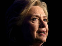 Democratic presidential nominee Hillary Clinton speaks during a fundraiser at the Capitol Hill Hyatt hotel on October 5, 2016 in Washington, DC. / AFP / Brendan Smialowski (Photo credit should read BRENDAN SMIALOWSKI/AFP/Getty Images)