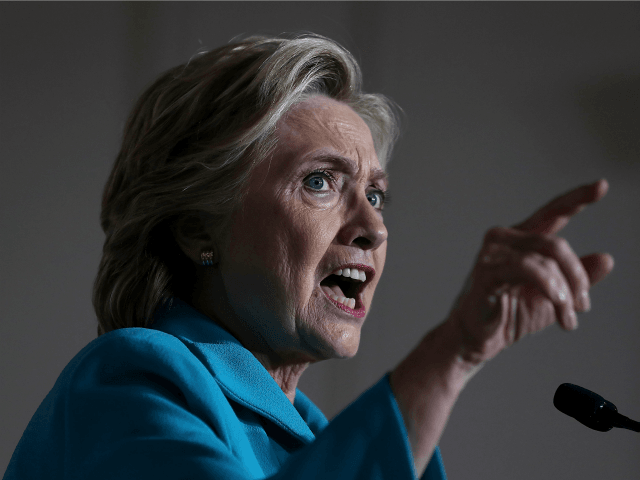 DAYTONA BEACH, FL - OCTOBER 29: Democratic presidential nominee former Secretary of State Hillary Clinton speaks during a campaign rally at Dickerson Community Center on October 29, 2016 in Daytona Beach, Florida. With less than two weeks to go until Election Day, Hillary Clinton is campaigning in Florida. (Photo by Justin Sullivan/Getty Images)