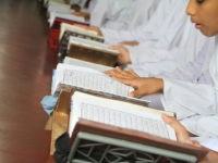 Bangladeshi Muslims read Quran at a Madrasa during the Islamic holy month of Ramadan in Dhaka, Bangladesh on June 22, 2016. Muslims around the world are observing the holy fasting month of Ramadan, celebrated with prayers, readings from the Quran, and gatherings with family and friends as they abstain from eating, drinking, smoking and sexual relations from dawn till dusk. (Photo by Rehman Asad/NurPhoto) *** Please Use Credit from Credit Field *** (Sipa via AP Images)