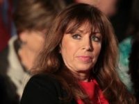 OCTOBER 09: Paula Jones sits before the town hall debate at Washington University on October 9, 2016 in St Louis, Missouri. This is the second of three presidential debates scheduled prior to the November 8th election. (Photo by Scott Olson/Getty Images)