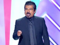 SANTA MONICA, CALIFORNIA - APRIL 10: Host George Lopez speaks onstage during the 2016 TV Land Icon Awards at The Barker Hanger on April 10, 2016 in Santa Monica, California. (Photo by Mark Davis/Getty Images for TV Land)