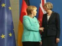 Theresa May Meets Angela Merkel after the Brexit vote