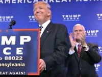 Republican presidential nominee Donald Trump and vice presidential nominee Governor Mike Pence speak on the Affordable Care Act at the DoubleTree by Hilton November 1, 2016 in Valley Forge, Pennsylvania.