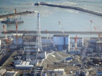 An aerial photo shows the troubled Fukushima No. 1 nuclear power plant in Okuma, Fukushima Prefecture on Nov. 22, 2016, after the strong magnitude 7.4 earthquake hit the coast of the prefecture. The power plant, damaged by 2011 tsunami, has been under decomission work and had no report accident. ( The Yomiuri Shimbun via AP Images )