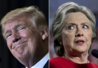 US President-elect Donald Trump (L) is strengthening his criticism of former Democratic nominee Hillary Clinton for joining a vote recount in Wisconsin