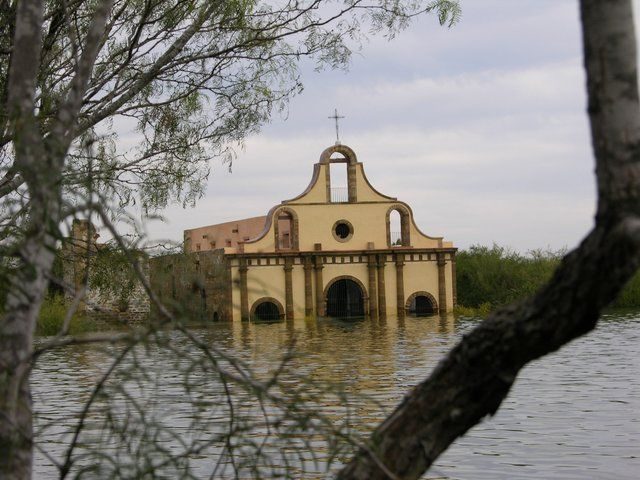 This is the famous cathedral at Guerrero Viejo, and as you can see rising waters have started to reclaim her.  She was partially restored and painted by followers during the last few years.