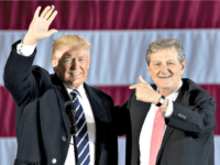 Trump and John Kennedy AP