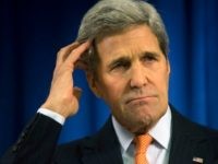 U.S. Secretary of State John Kerry speaks during a media briefing at the U.S. Embassy on February 21, 2015 in London, England. Earlier Kerry met with British Foreign Minister Philip Hammond and it's expected that the issue of the continuing conflict in the Ukraine will dominate talks between the two nations. (Photo by Neil Hall - Pool/Getty Images)