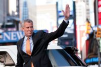New York City Mayor Bill de Blasio launched a campaign against discrimination and harassment on December 20, 2016 after a 30 percent spike in hate crimes