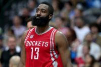 James Harden of the Houston Rockets scored a triple double, with 17 assists -- matching his career best -- and 16 rebounds, helping to power the host Rockets over New York 129-122