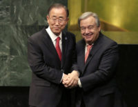 Ban Ki-moon, Antonio Guterres