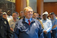Teamsters’ Jimmy Hoffa Lavishes Praise on President Trump on Trade Policy