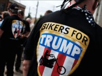 CLEVELAND, OH - JULY 18: Members of the Bikers for Trump motorcycle group attend a rally for Donald Trump on the first day of the Republican National Convention (RNC) on July 18, 2016 in downtown Cleveland, Ohio. An estimated 50,000 people are expected in downtown Cleveland, including hundreds of protesters and members of the media. The convention runs through July 21. (Photo by Spencer Platt/Getty Images)