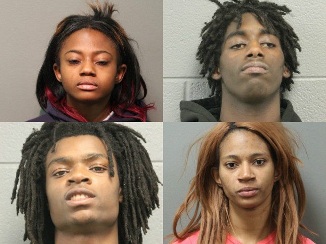 Chicago suspects Jordan Hill, Tesfaye Cooper, Brittany Covington, Tanishia Covington
