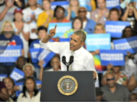 Campaigner Obama 2016 AP