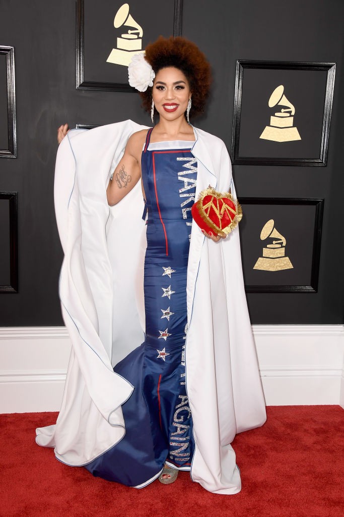 LOS ANGELES, CA - FEBRUARY 12: Singer Joy Villa attends The 59th GRAMMY Awards at STAPLES Center on February 12, 2017 in Los Angeles, California. (Photo by Frazer Harrison/Getty Images)