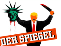 German Magazine Spiegel Portrays Trump as Islamist Beheader in Cartoon Front Page