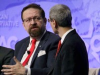 NATIONAL HARBOR, MD - FEBRUARY 24: Deputy assistant to President Trump Sebastian Gorka participates in a discussion during the Conservative Political Action Conference at the Gaylord National Resort and Convention Center February 24, 2017 in National Harbor, Maryland. Hosted by the American Conservative Union, CPAC is an annual gathering of right wing politicians, commentators and their supporters. (Photo by Alex Wong/Getty Images)