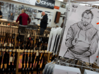 Targets and racks of long guns are seen at a gun shop on November 5, 2016, in Merrimack, New Hampshire. According to the proprietor, October's sales in his store were double that of 2015, with customers expressing anxiety about the November election. / AFP / DOMINICK REUTER (Photo credit should read DOMINICK REUTER/AFP/Getty Images)