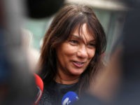 Former CIA agent Sabrina de Sousa talks to the press after leaving Judiciary Police headquarters in Lisbon, Portugal, March 1, 2017. REUTERS/Pedro Nunes