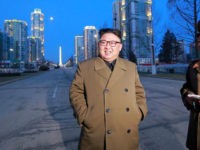 This undated picture released by North Korea's official Korean Central News Agency (KCNA) on March 16, 2017 shows North Korean leader Kim Jong-Un (C) visiting construction sites of Ryomyong street in Pyongyang. / AFP PHOTO / KCNA VIA KNS / STR / South Korea OUT / REPUBLIC OF KOREA OUT ---EDITORS NOTE--- RESTRICTED TO EDITORIAL USE - MANDATORY CREDIT 'AFP PHOTO/KCNA VIA KNS' - NO MARKETING NO ADVERTISING CAMPAIGNS - DISTRIBUTED AS A SERVICE TO CLIENTS THIS PICTURE WAS MADE AVAILABLE BY A THIRD PARTY. AFP CAN NOT INDEPENDENTLY VERIFY THE AUTHENTICITY, LOCATION, DATE AND CONTENT OF THIS IMAGE. THIS PHOTO IS DISTRIBUTED EXACTLY AS RECEIVED BY AFP. / (Photo credit should read STR/AFP/Getty Images)