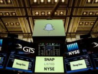 Snapchat is trading under the ticker "SNAP" on the New York Stock Exchange