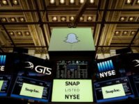 Snapchat is trading under the ticker "SNAP" on the New York Stock Exchange