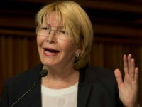 Venezuela's General Prosecutor Luisa Ortega Diaz speaks during a news conference at her office in Caracas, Venezuela, Tuesday, April 25, 2017. Four more people have died in protests against Venezuela's President Nicolas Maduro, the government said Monday, bringing the total death toll in recent protests and unrest in the country to 26. (APPhoto/Ariana Cubillos)