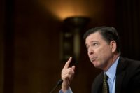 James Comey, who was fired as FBI director by President Donald Trump on Tuesday, testifying in Congress on May 3