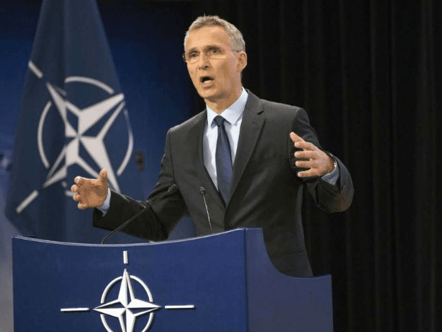 NATO Secretary General Jens Stoltenberg speaks during a media conference at NATO headquarters in Brussels on Wednesday, June 28, 2017. NATO defense ministers meet on Thursday to discuss, among other issues, the situation in Afghanistan.