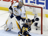 Chris Kunitz, Sidney Crosby, Justin Schultz, Ian Cole, Evgeni Malkin, Pekka Rinne