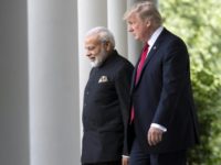 US President Donald Trump and Indian Prime Minister Narendra Modi appeared to strike up an immediate rapport in their first meeting
