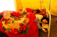 Yemeni children infected with cholera receive treatment at Sabaeen Hospital in the capital Sanaa, on June 13, 2017