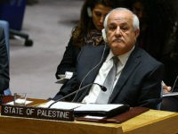 NEW YORK, UNITED STATES - DECEMBER 23: Palestinian representative to the UN Riyad Mansour attends the United Nations Security Council meeting in New York, United States on December 23, 2016. U.N. Security Council resolution that demands Israel stop settlement activities on Palestinian territories. (Photo by Volkan Furuncu/Anadolu Agency/Getty Images)